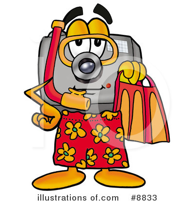 Royalty-Free (RF) Camera Clipart Illustration by Mascot Junction - Stock Sample #8833