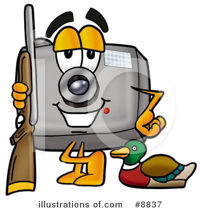 Royalty-Free (RF) Camera Clipart Illustration by Mascot Junction - Stock Sample #8837