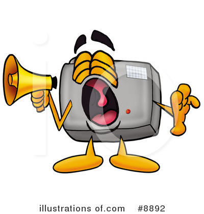Camera Clipart #8892 by Mascot Junction