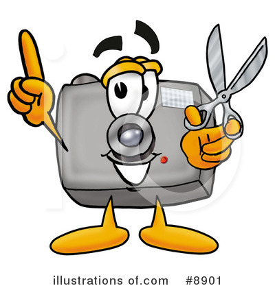 Royalty-Free (RF) Camera Clipart Illustration by Mascot Junction - Stock Sample #8901