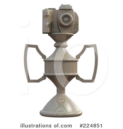 Royalty-Free (RF) Camera Trophy Clipart Illustration by patrimonio - Stock Sample #224851
