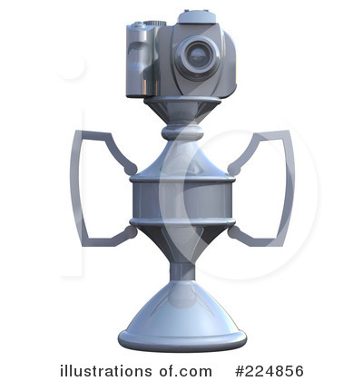 Royalty-Free (RF) Camera Trophy Clipart Illustration by patrimonio - Stock Sample #224856