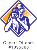 Cameraman Clipart #1095886 by patrimonio