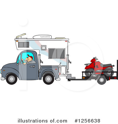Royalty-Free (RF) Camper Clipart Illustration by djart - Stock Sample #1256638