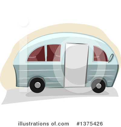 Royalty-Free (RF) Camper Clipart Illustration by BNP Design Studio - Stock Sample #1375426