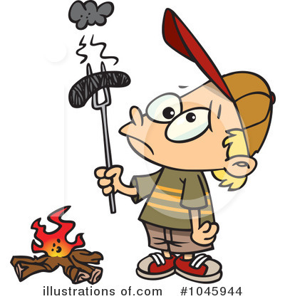 Royalty-Free (RF) Campfire Clipart Illustration by toonaday - Stock Sample #1045944