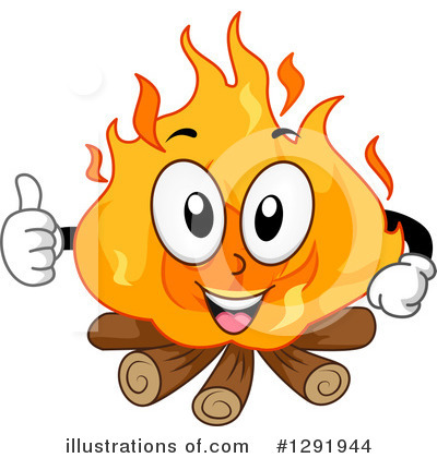 Royalty-Free (RF) Campfire Clipart Illustration by BNP Design Studio - Stock Sample #1291944