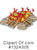 Campfire Clipart #1324305 by LaffToon