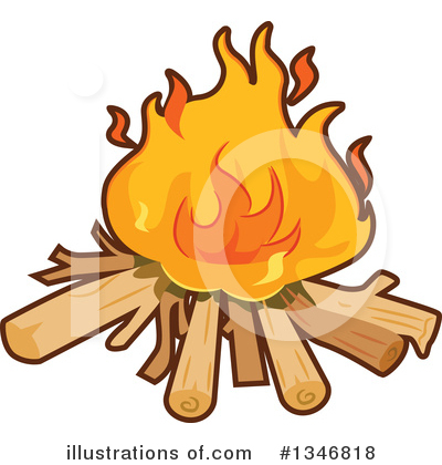 Royalty-Free (RF) Campfire Clipart Illustration by BNP Design Studio - Stock Sample #1346818