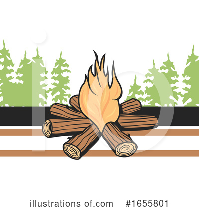 Royalty-Free (RF) Campfire Clipart Illustration by Vector Tradition SM - Stock Sample #1655801