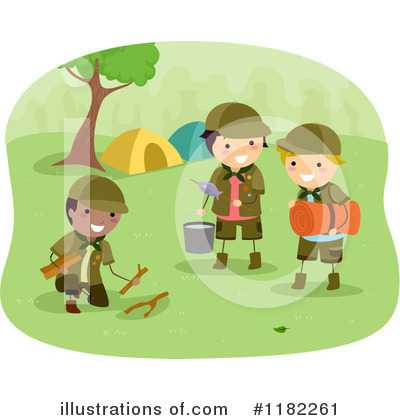 Royalty-Free (RF) Camping Clipart Illustration by BNP Design Studio - Stock Sample #1182261