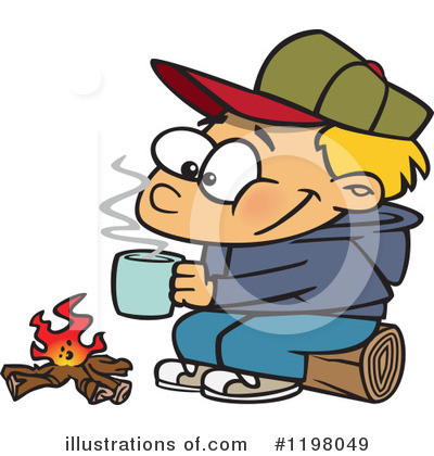 Royalty-Free (RF) Camping Clipart Illustration by toonaday - Stock Sample #1198049