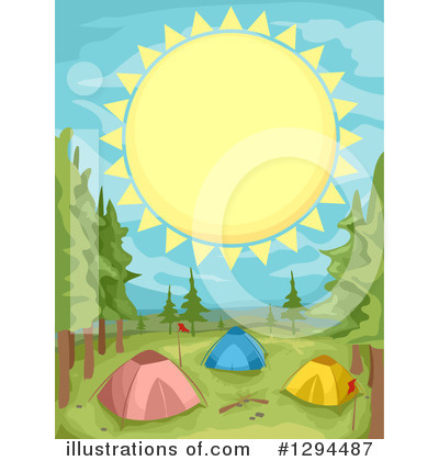Royalty-Free (RF) Camping Clipart Illustration by BNP Design Studio - Stock Sample #1294487