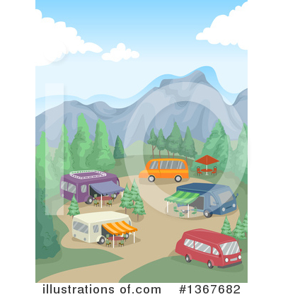 Camping Clipart #1367682 by BNP Design Studio