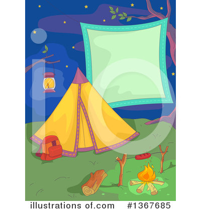 Royalty-Free (RF) Camping Clipart Illustration by BNP Design Studio - Stock Sample #1367685