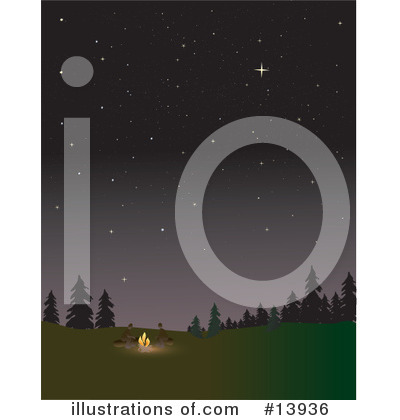 Royalty-Free (RF) Camping Clipart Illustration by Rasmussen Images - Stock Sample #13936
