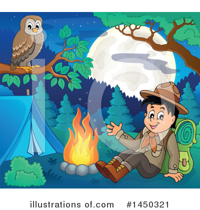 Royalty-Free (RF) Camping Clipart Illustration by visekart - Stock Sample #1450321