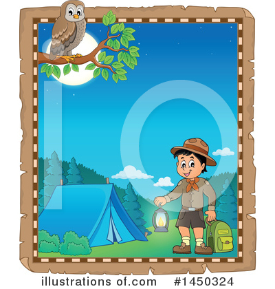 Royalty-Free (RF) Camping Clipart Illustration by visekart - Stock Sample #1450324