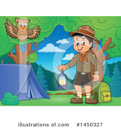 Royalty-Free (RF) Camping Clipart Illustration by visekart - Stock Sample #1450327