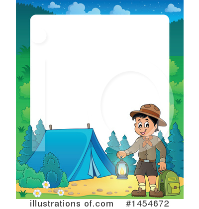 Royalty-Free (RF) Camping Clipart Illustration by visekart - Stock Sample #1454672