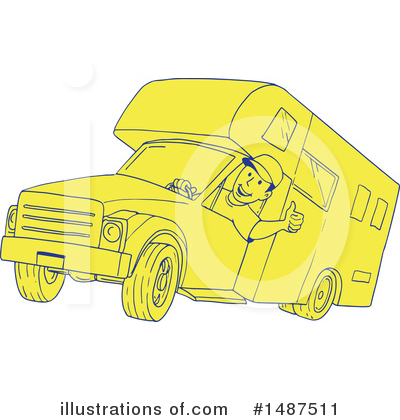 Royalty-Free (RF) Camping Clipart Illustration by patrimonio - Stock Sample #1487511