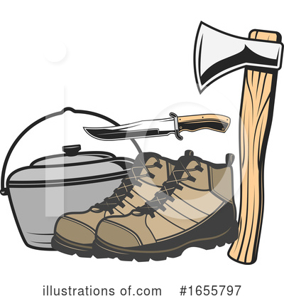 Royalty-Free (RF) Camping Clipart Illustration by Vector Tradition SM - Stock Sample #1655797