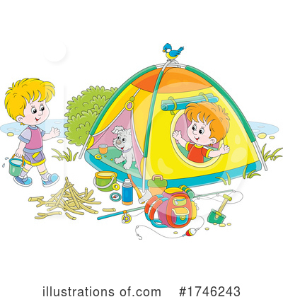 Camping Clipart #1746243 by Alex Bannykh