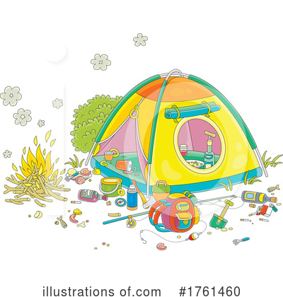 Camping Clipart #1761460 by Alex Bannykh