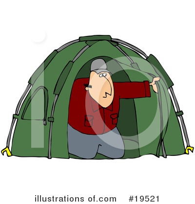 Royalty-Free (RF) Camping Clipart Illustration by djart - Stock Sample #19521