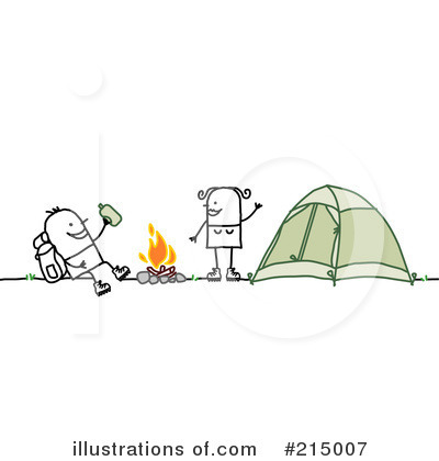 Royalty-Free (RF) Camping Clipart Illustration by NL shop - Stock Sample #215007