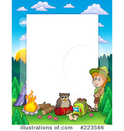 Royalty-Free (RF) Camping Clipart Illustration by visekart - Stock Sample #223586