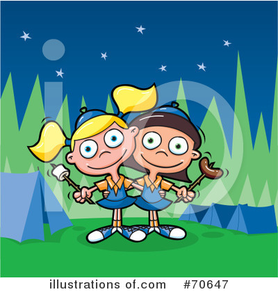 Royalty-Free (RF) Camping Clipart Illustration by jtoons - Stock Sample #70647