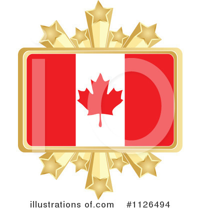 Canadian Flag Clipart #1126494 by Andrei Marincas