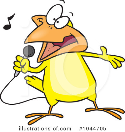 Royalty-Free (RF) Canary Clipart Illustration by toonaday - Stock Sample #1044705