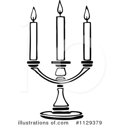 Royalty-Free (RF) Candle Clipart Illustration by Prawny Vintage - Stock Sample #1129379