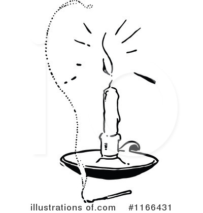 Royalty-Free (RF) Candle Clipart Illustration by Prawny Vintage - Stock Sample #1166431