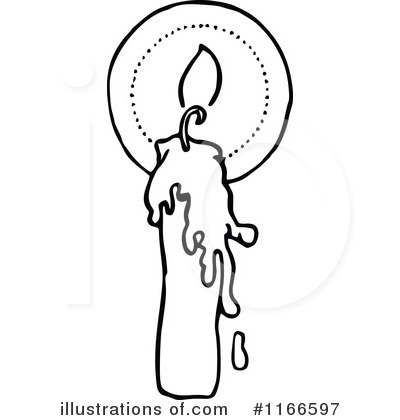 Royalty-Free (RF) Candle Clipart Illustration by Prawny Vintage - Stock Sample #1166597