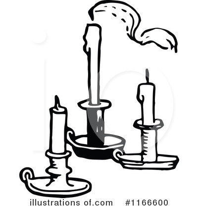 Royalty-Free (RF) Candle Clipart Illustration by Prawny Vintage - Stock Sample #1166600