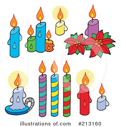 Royalty-Free (RF) Candle Clipart Illustration by visekart - Stock Sample #213160