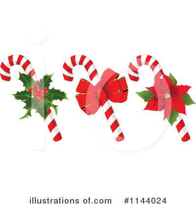 Royalty-Free (RF) Candy Cane Clipart Illustration by Pushkin - Stock Sample #1144024