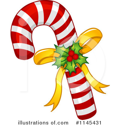 Royalty-Free (RF) Candy Cane Clipart Illustration by BNP Design Studio - Stock Sample #1145431
