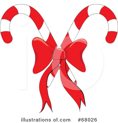 Royalty-Free (RF) Candy Cane Clipart Illustration by Pams Clipart - Stock Sample #68026