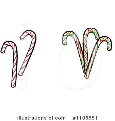 Royalty-Free (RF) Candy Canes Clipart Illustration by Cartoon Solutions - Stock Sample #1106551