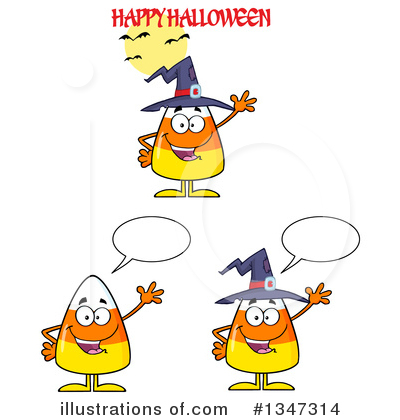 Royalty-Free (RF) Candy Corn Clipart Illustration by Hit Toon - Stock Sample #1347314