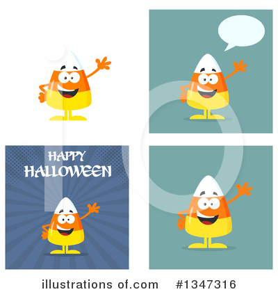 Royalty-Free (RF) Candy Corn Clipart Illustration by Hit Toon - Stock Sample #1347316