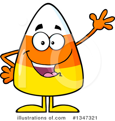 Royalty-Free (RF) Candy Corn Clipart Illustration by Hit Toon - Stock Sample #1347321