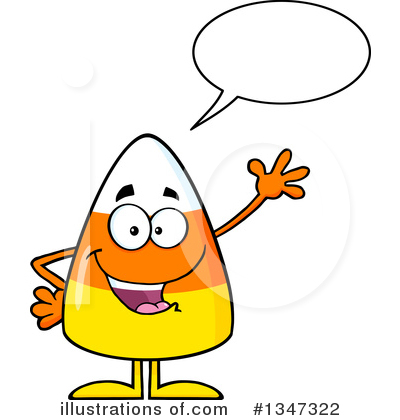 Royalty-Free (RF) Candy Corn Clipart Illustration by Hit Toon - Stock Sample #1347322