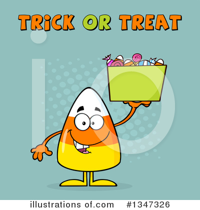 Royalty-Free (RF) Candy Corn Clipart Illustration by Hit Toon - Stock Sample #1347326