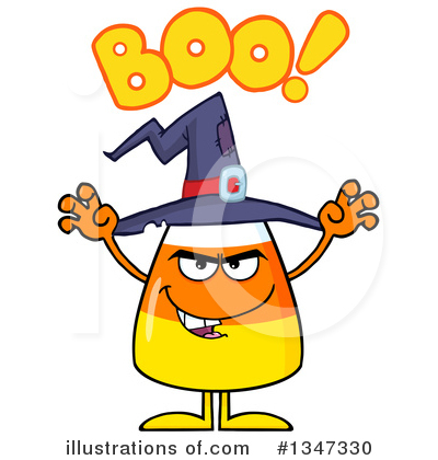 Royalty-Free (RF) Candy Corn Clipart Illustration by Hit Toon - Stock Sample #1347330