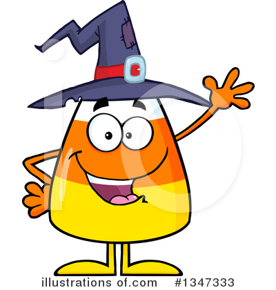 Royalty-Free (RF) Candy Corn Clipart Illustration by Hit Toon - Stock Sample #1347333